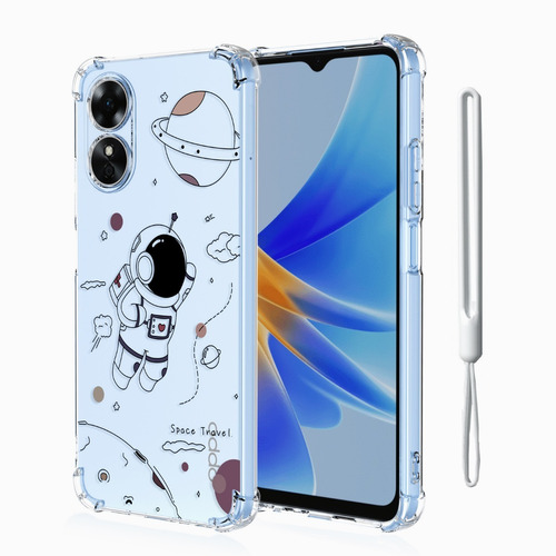 Rudo Uso Silicona Funda Para Oppo Realme + Cordón