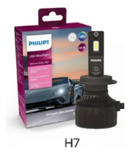 Luz Led Philips Ultinon Rally 3551 De 100w Color 6,500k 2pz 