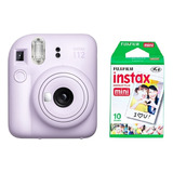 Cámara Fujifilm Instax Mini 12 Lilac Purple + 10 Fotos 