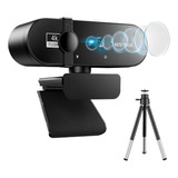 Webcam 4k Mini Câmera Web Usb 30fps Com Microfone