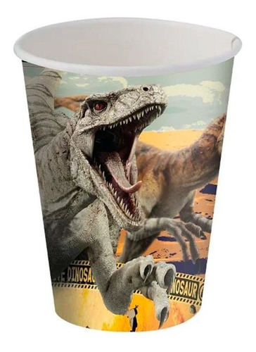 Copo De Papel Jurassic World 3 Festcolor 200ml 8und