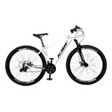 Mountain Bike Ksw Xlt Mtb R29 19  21v Freios A Disco Mecânicos Shimano Tz Shifters Brancos/pretos