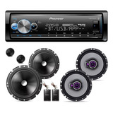 Aparelho Som Pioneer Mvh-x7000br + Kit 2 Vias + Falantes 6p