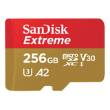 Cartão De Memória Sandisk Sdsqxa1-256g-gn6ma  Extreme Com Ad