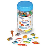 Learning Resources Fun Fish Counters - Set Of 60, Ages 3+ Fi