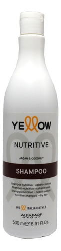 Yellow Shampoo Nutritive Argan Coco Pelo Seco Dañado 500 Ml 