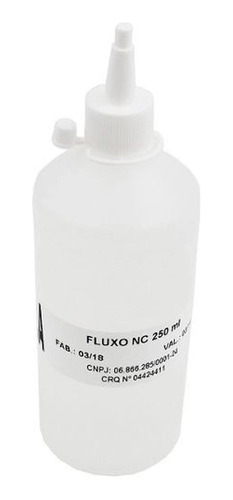 Fluxo Liquido Para Solda Branco 250ml - Tradição E Qualidade