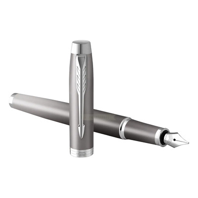 Pluma Fuente Parker Im Rit Grey Ct Fp Gt Estilográfica Gris Azul | Meses sin interés