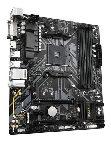 Placa Madre Gigabyte B450m Ds3h V2 Micro Atx Am4