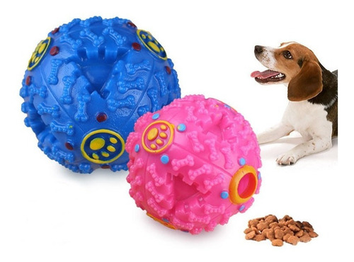 Brinquedo Cães Porta Petisco Ração Bola Interativa Pet - G