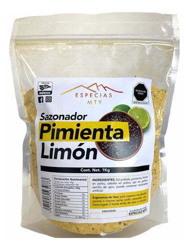 Sazonador Pimienta Limón Especial 1kg