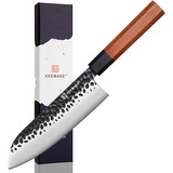 Cuchillo Santoku Japonés Keemake, De 31.4 Cm, Para Carne