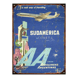 Chapa Vintage Publicidad Antigua Aerolineas Argentinas L656