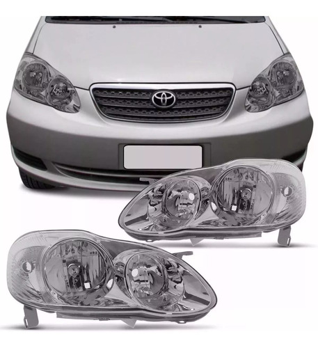 Juego Optica Toyota Corolla 2002 2003 2004 2005 2006 2007 2008