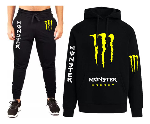 Conjunto Buzo+jogging-monster Energy-colores