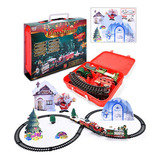 Set De Tren Eléctrico Navideño, Rompecabezas Educativo