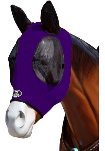 Mascara De Proteção Para Moscas De Lycra Roxa Boots Horse