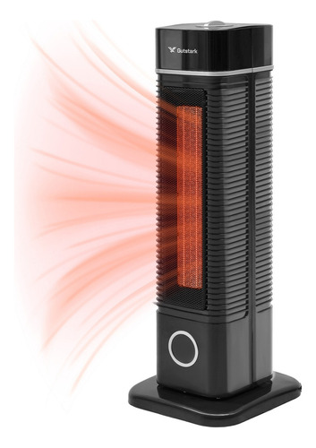 Calefactor Electrico Oscilatorio 60° Torre 4 Modos 1500w Color Negro