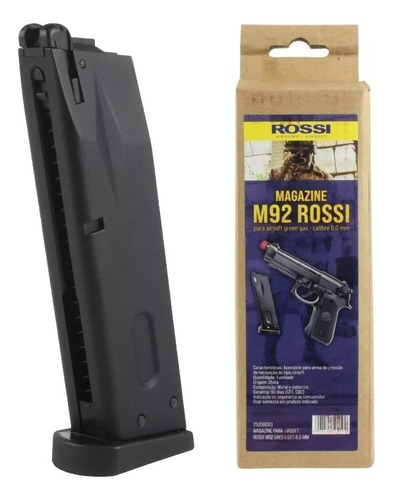 Magazine M92 Green Gas 6mm Pistola Rossi Airsoft Full Metal