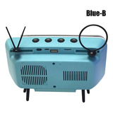 Soporte De Pantalla De Teléfono Móvil Mini Speaker Tv (azul-