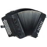 Hohner Compadre Gcf 3row Diatonica Acordeon Color Negro