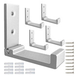 Ganchos Plegables Para Pared Plateado (pack De 5)