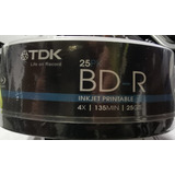 Tdk Disco Blu Ray 25gb Cake 25 Unidades Imprimible 61971