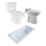 Set Sanitarios Roca Mónaco + Bañera Roca Sacha 170 Cm P