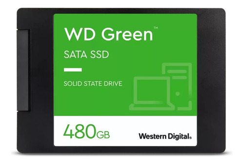 Ssd 480 Gb Wd Green 2.5  7mm Lectura Secuencial 545mb/s