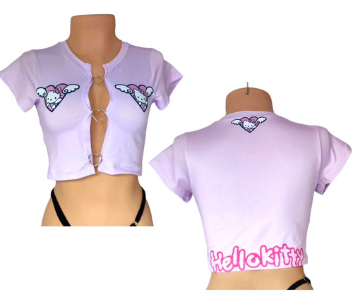 Croptop Corazón Hello Kitty Ángel.