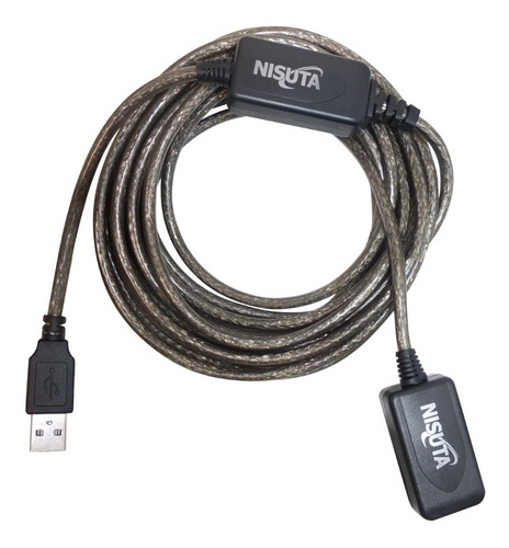 Cable Alargue Nisuta Ns-caexus25 Usb 2.0 Amplificado 25m