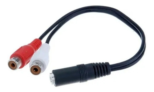 Cable Adaptador Rca 2 Hembras A 3.5 Hembra Dm Electropc