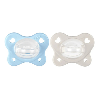 Chicco Chupón Dual Soft Azul 2-6m 2ud | Meses sin interés