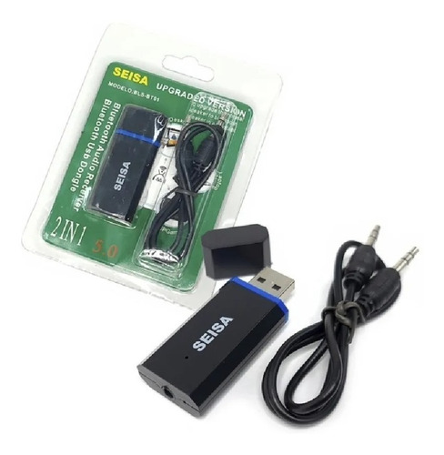 Emisor Receptor De Audio Bluetooth Pc Parlante Jack 3.5 Usb 