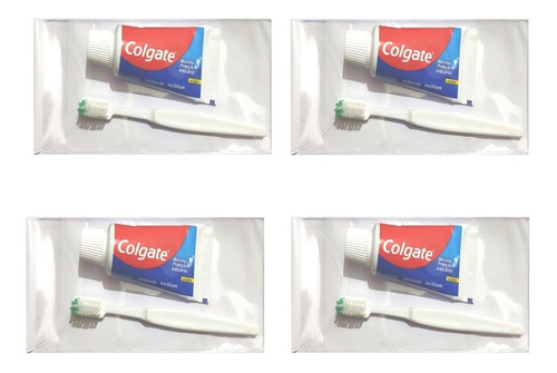 Escova Dental Simples + Creme Dental Colgate Mini Kit C/ 06 