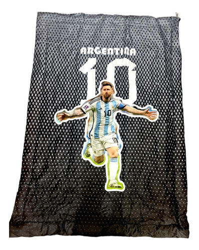 Cubrecama Selección Argentina Leo Messi Campeón 1 1/2 Único 