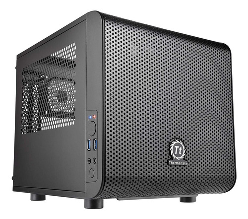 Gabinete De Pc Thermaltake Core V1 Spcc Mini Itx Negro