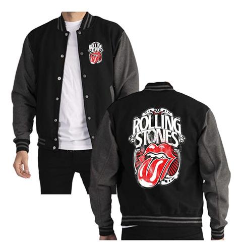 Chaqueta Beisbolera The Rolling Stones Logo M1 