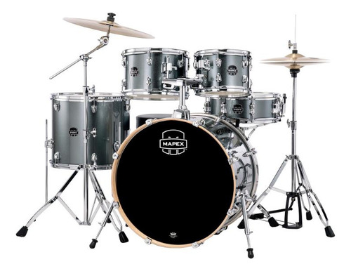 Bateria Mapex Serie Venus Blue Metallic Ve5044ft Com Banco