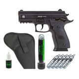 Pistola Airgun 4.5 P226 Semiautomático + Coldre + Munição