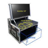 Case Rack Para Monitor 24 + Neoid Studio 6 + Gaveta 15cm