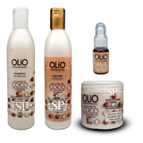 Kit Olio Aceite De Coco Shampoo + Bálsamo + Máscara + Serum