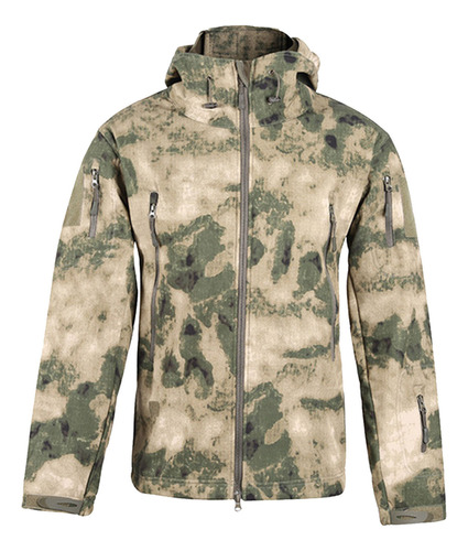 Chaqueta De Forro Polar Cálido Para Hombre Z, Suave, Camufla