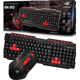 Teclado E Mouse Gamer Com Fio