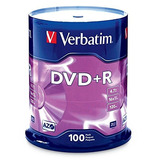 Verbatim 4.7gb Hasta 16x Marca Grabable Dvd + R-100 Disco Hu