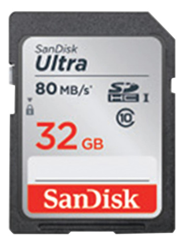 Tarjeta De Memoria Sdhc Sandisk Ultra Flash 32gb 80mb/s C10