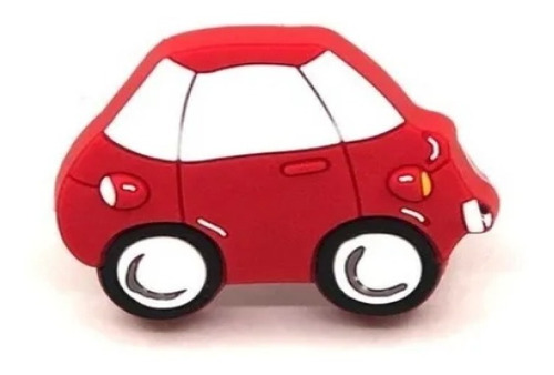 Tirador Manija Infantil Auto Rojo Silicona  Mueble Cajon