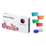 Lente De Contato Avaira Vitality Grau Coopervision + Estojo