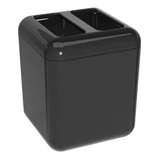 Porta Cepillos Y Pasta Dental, Cube, Brinox- Coza 20876 Color Negro