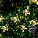 Luces Solares Para Exteriores 21 Ft 30 Led Mariposas Con 8